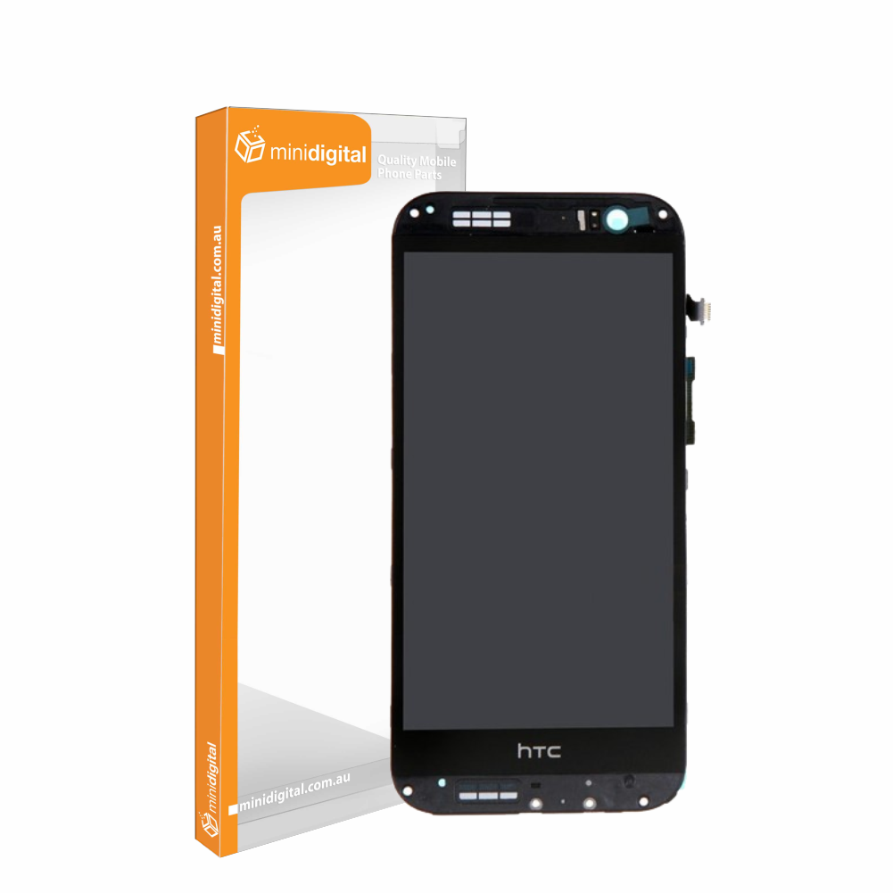Black Lcd/Digitizer With Frame for HTC One M8