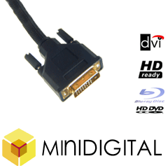 GENUINE DVI to DVI 3m GOLD CABLE HIGH DEF HDTV 1080p