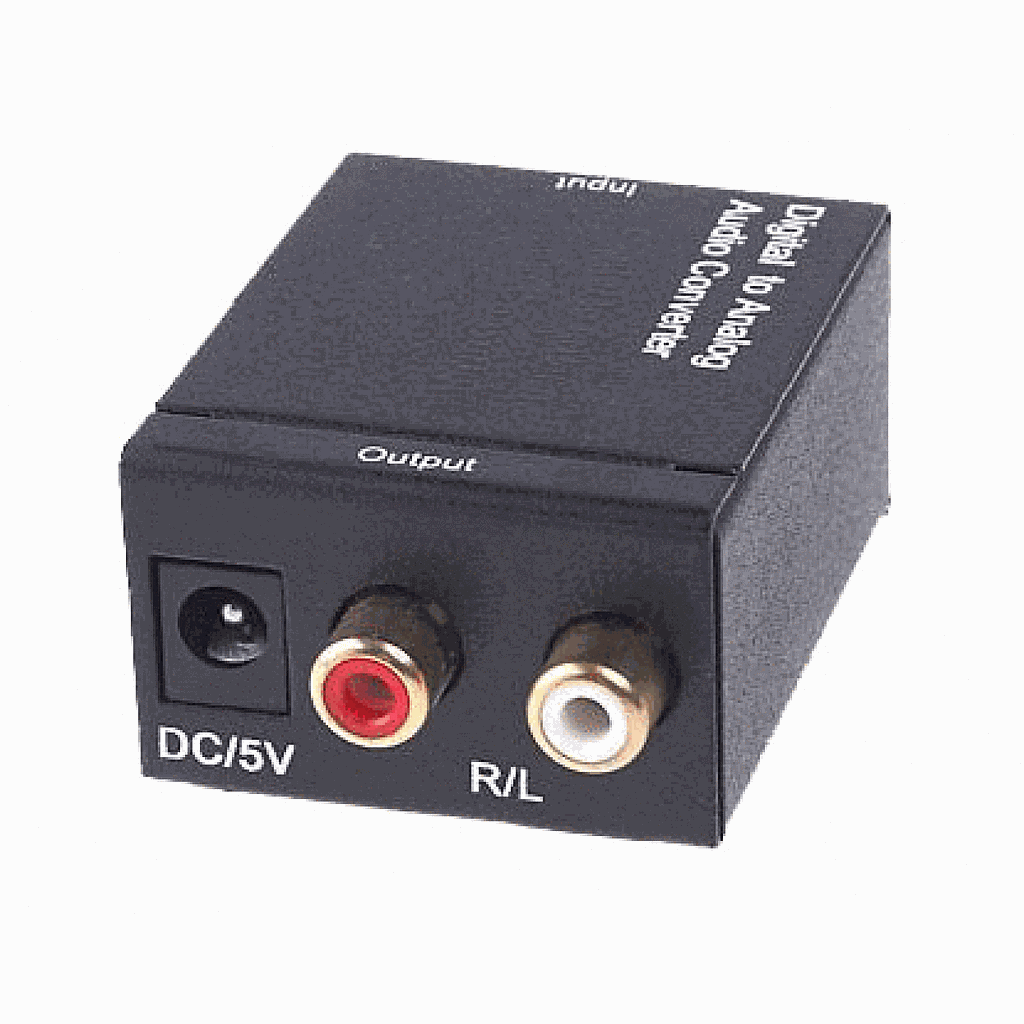Digital Optical  Coaxial Toslink to Analog RCA Audio Converter