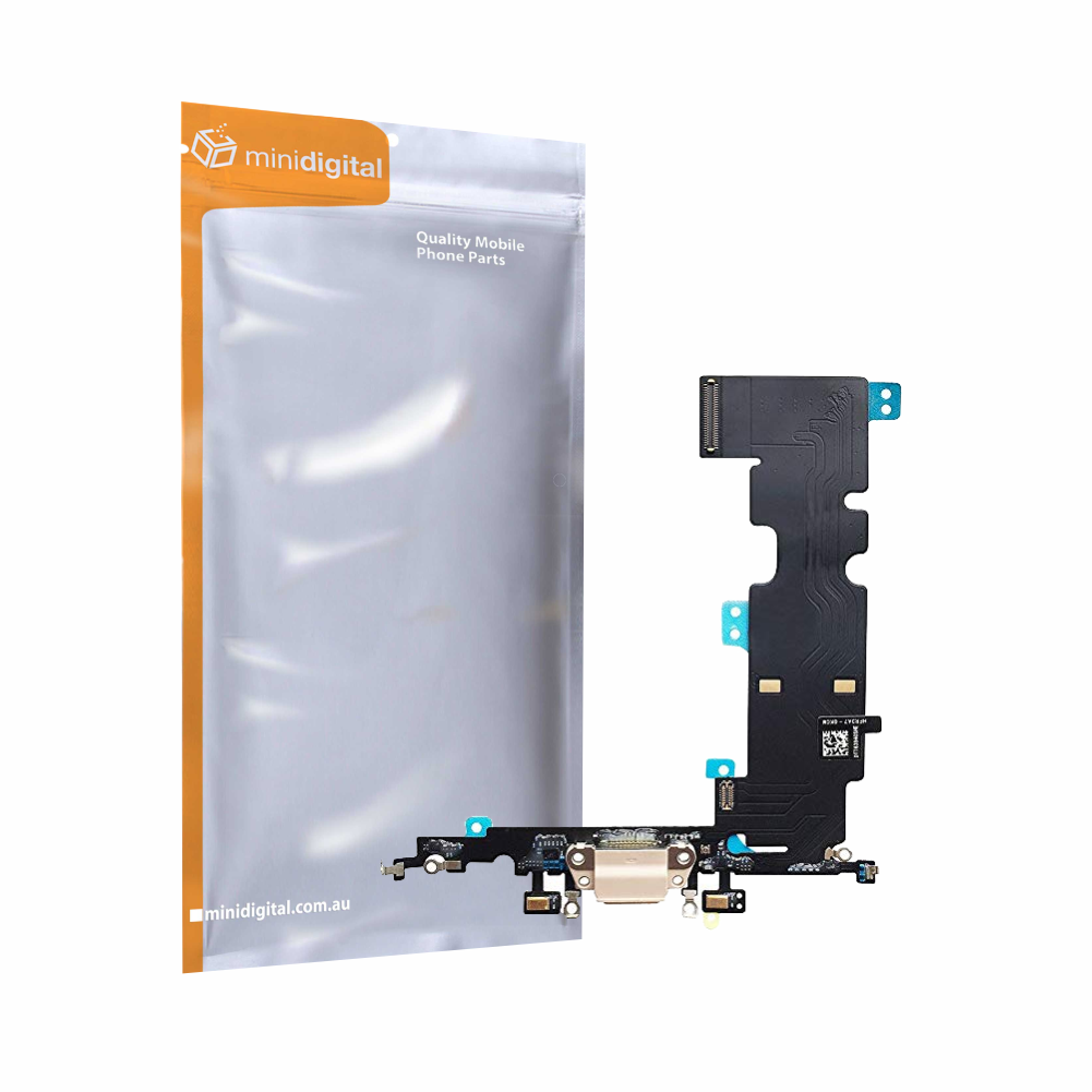 for iPhone 8 plus Charge Port USB Earphone microphone Flex Gold  