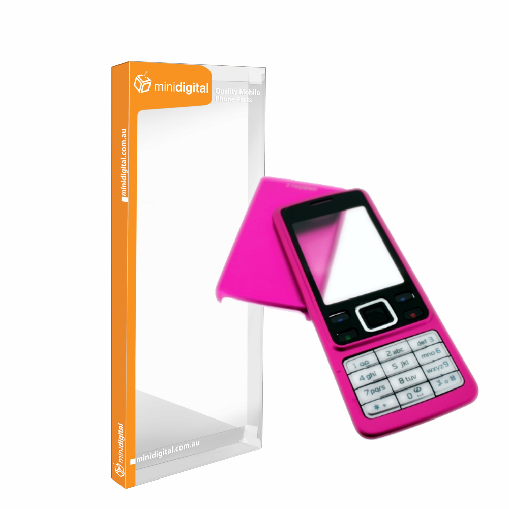 for Nokia 6300 housing pink english keypad