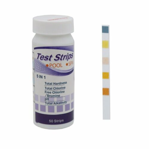 50x Chlorine Dip Test Strips Hot Tub SPA Swimming Pool PH Tester Paper 6 i