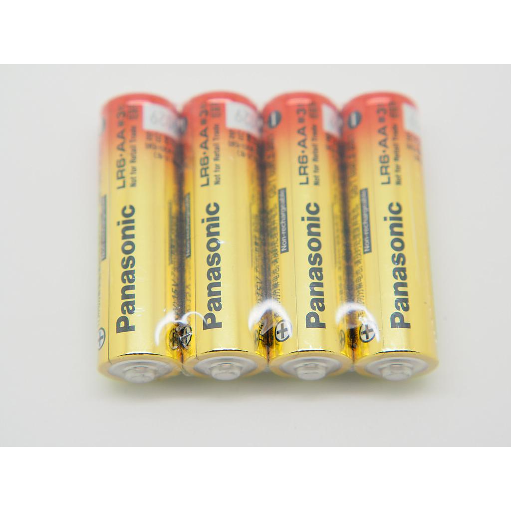 Panasonic LR6XW Industrial Grade AA size Alkaline Battery 10x (Pack of 4)