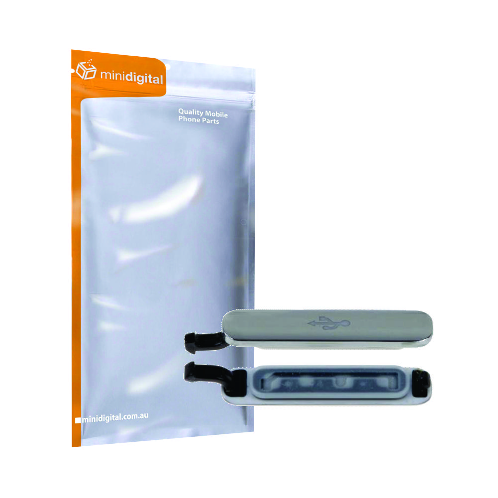 Grey Charge Port Cover for Samsung Galaxy S5 G900