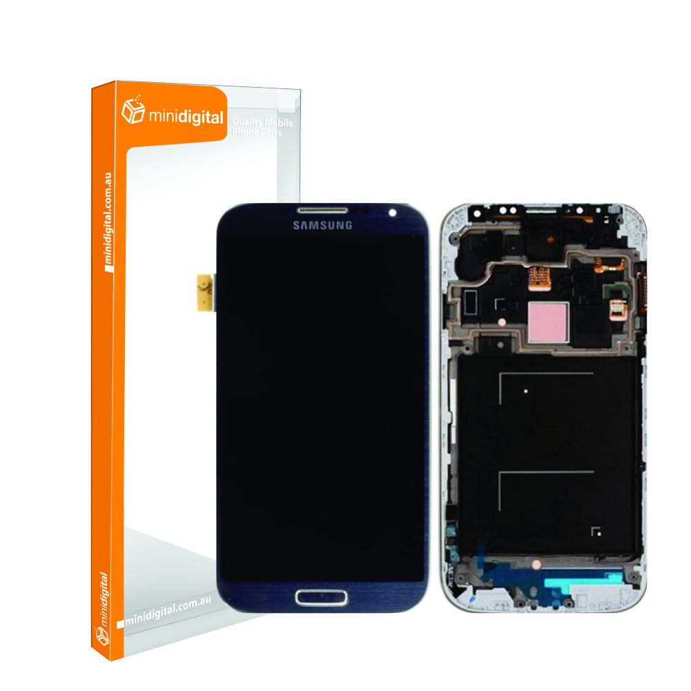 Samsung Galaxy S4 4G I9506 LCD Dig Blue (black) w/ Frame
