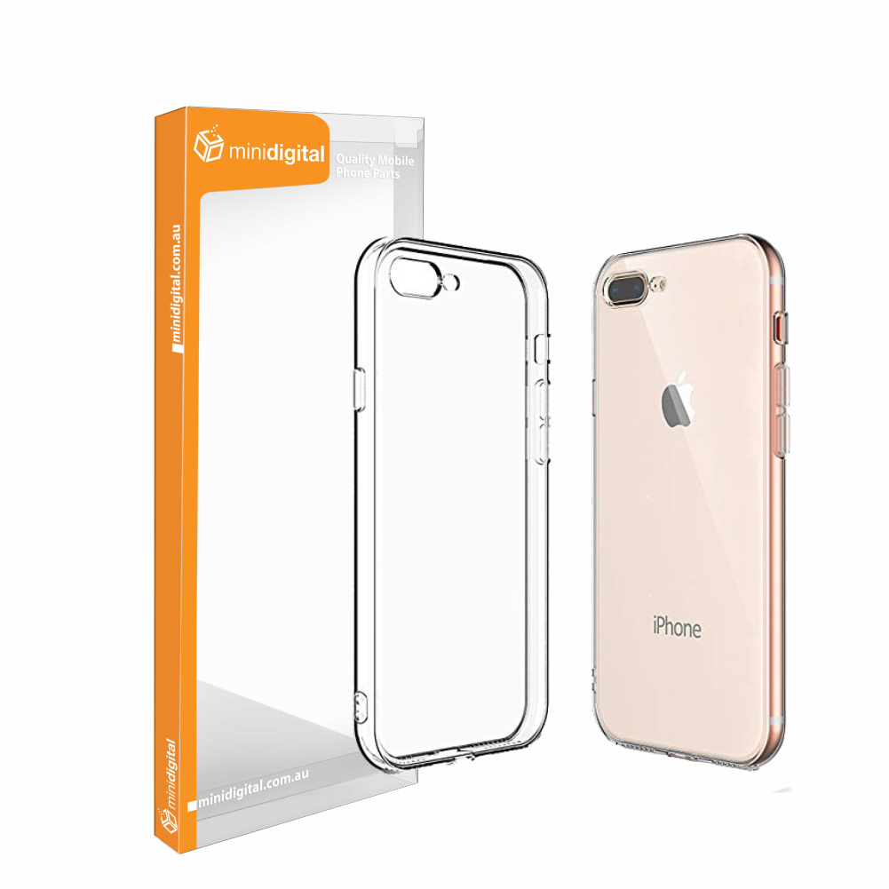 Clear rubber gel TPU case for iPhone 7 plus