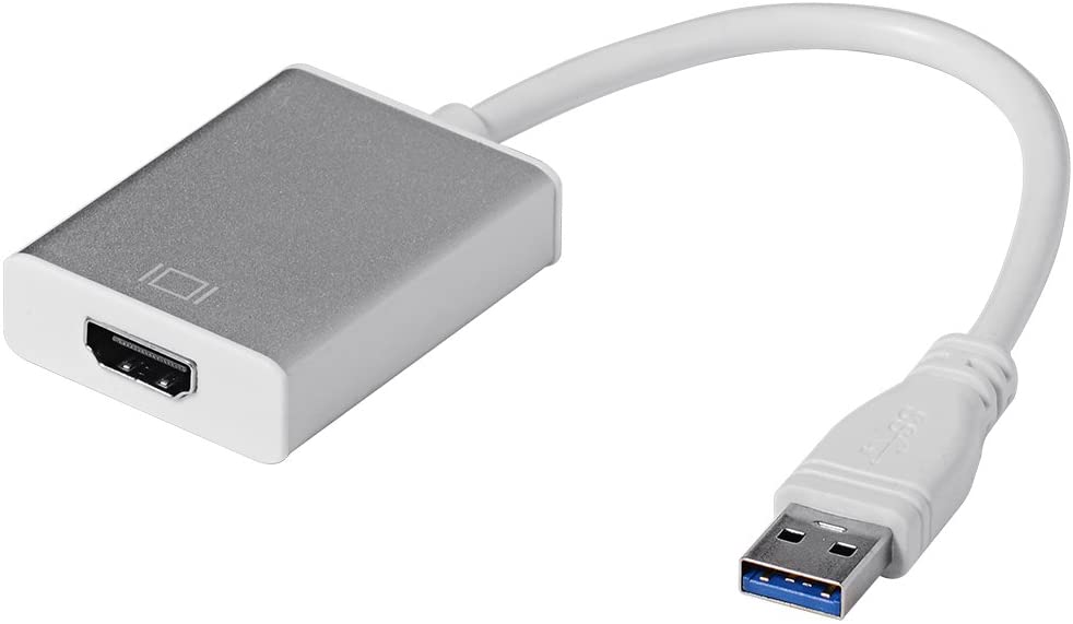 USB 3.0 Male to HDMI Female HD Converter Cable adapter Silver