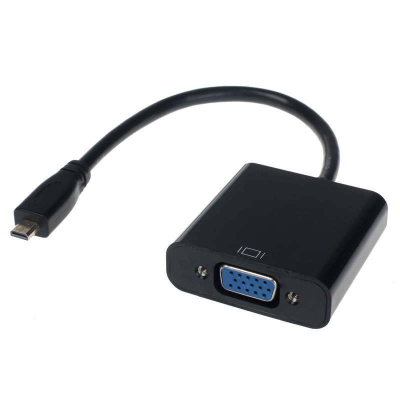 Micro HDMI type D to VGA adapter