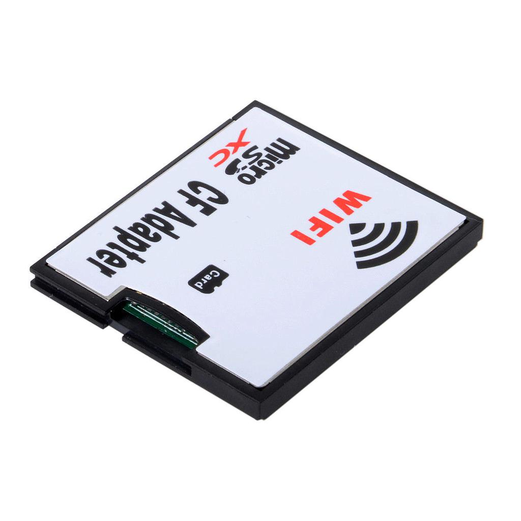 MicroSD Card to Wifi Wireless CF Card Type I Adapter, TF to Wifi CF Converter